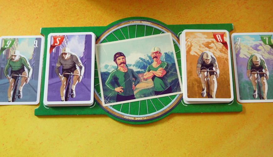 Cartes sprinters et rouleurs cycliste vert